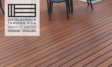 foto de tarima maciza de tatajuba