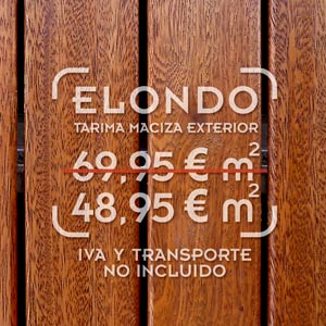 foto de tarima exterior de elondo con precio de oferta