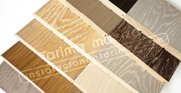 La madera en el suelo radiante