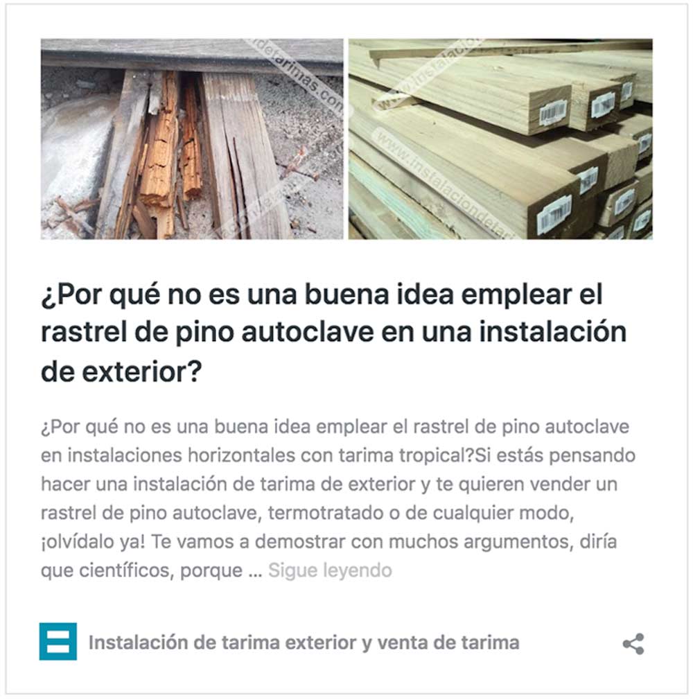 porque no es una buena idea el rastrel de pino cuperizado porque el precio de los rastreles sale más caro