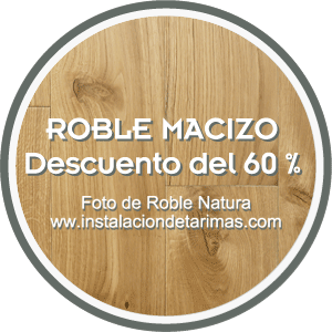 restos de stock de tarima maciza de roble