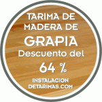 oferta de tarima maciza de grapia o teca dorada