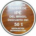 Oferta de tarima de ipé de interior de madera maciza con 17 mm de espesor