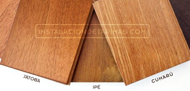 Tarima multicapa con madera tropical