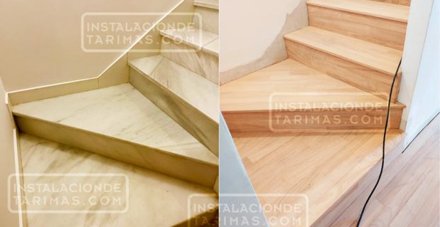 Cómo fabricar los peldaños de la escalera con la tarima de madera maciza
