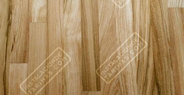 Instalación de tarima mediante junta perdida o irregular