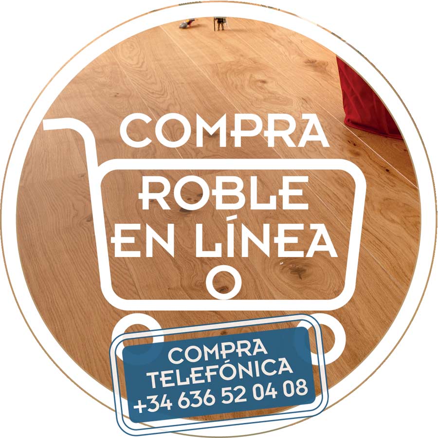 publicidad para comprar tarima multicapa de roble