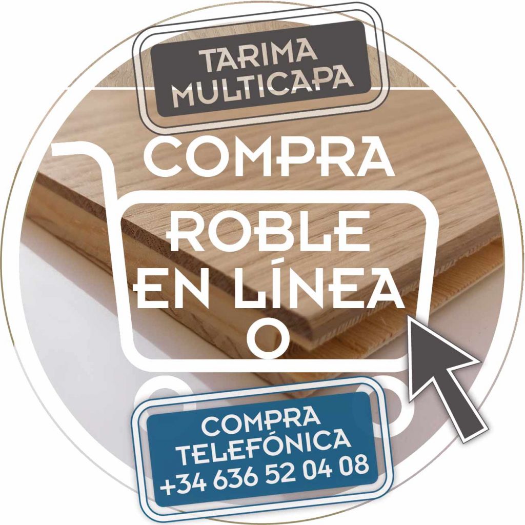 Imagen publicitaria para compra roble multicapa