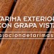 Tarima exterior con grapa vista