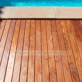 Oferta de tarima exterior de grapia o teca dorada