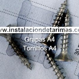 Las medidas de las grapas para tarima exterior