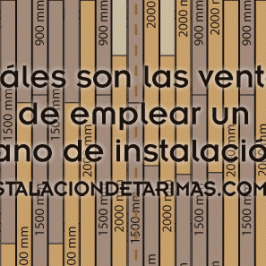 Plano de instalación de tarima exterior desde el centro paso a paso