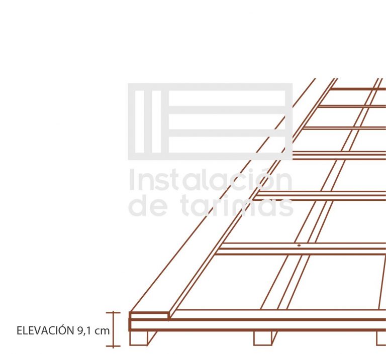 Doble Rastrel ¿Cuál es la altura de una tarima exterior sobre un suelo?