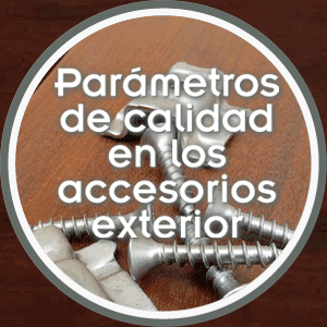 parámetros de calidad une en los accesorios y en la fabricación de la tarima
