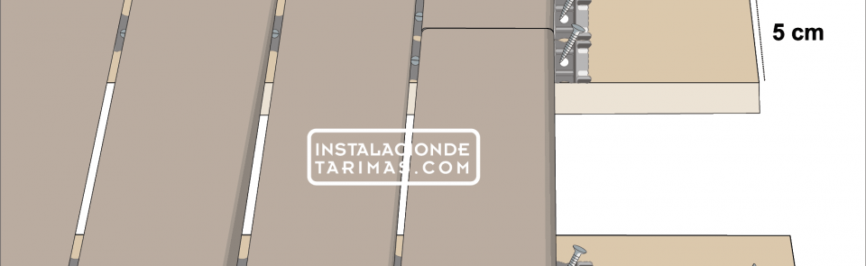 Tipos de rastreles para la tarima en la intemperie o en suelos de interior