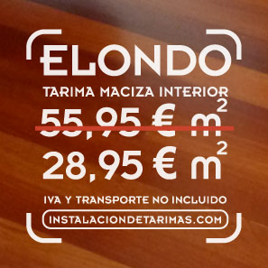 liquidación de tarima de elondo con texto con precio