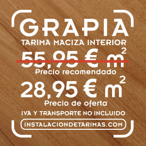 oferta de tarima maciza de grapia