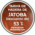 Oferta de instalación de tarima de Jatoba para interior para encolar