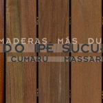 Las tarimas más duras con maderas duraderas en el exterior