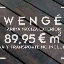 tarima de wengué, exclusividad y nobleza