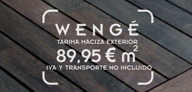 tarima de wengué, exclusividad y nobleza