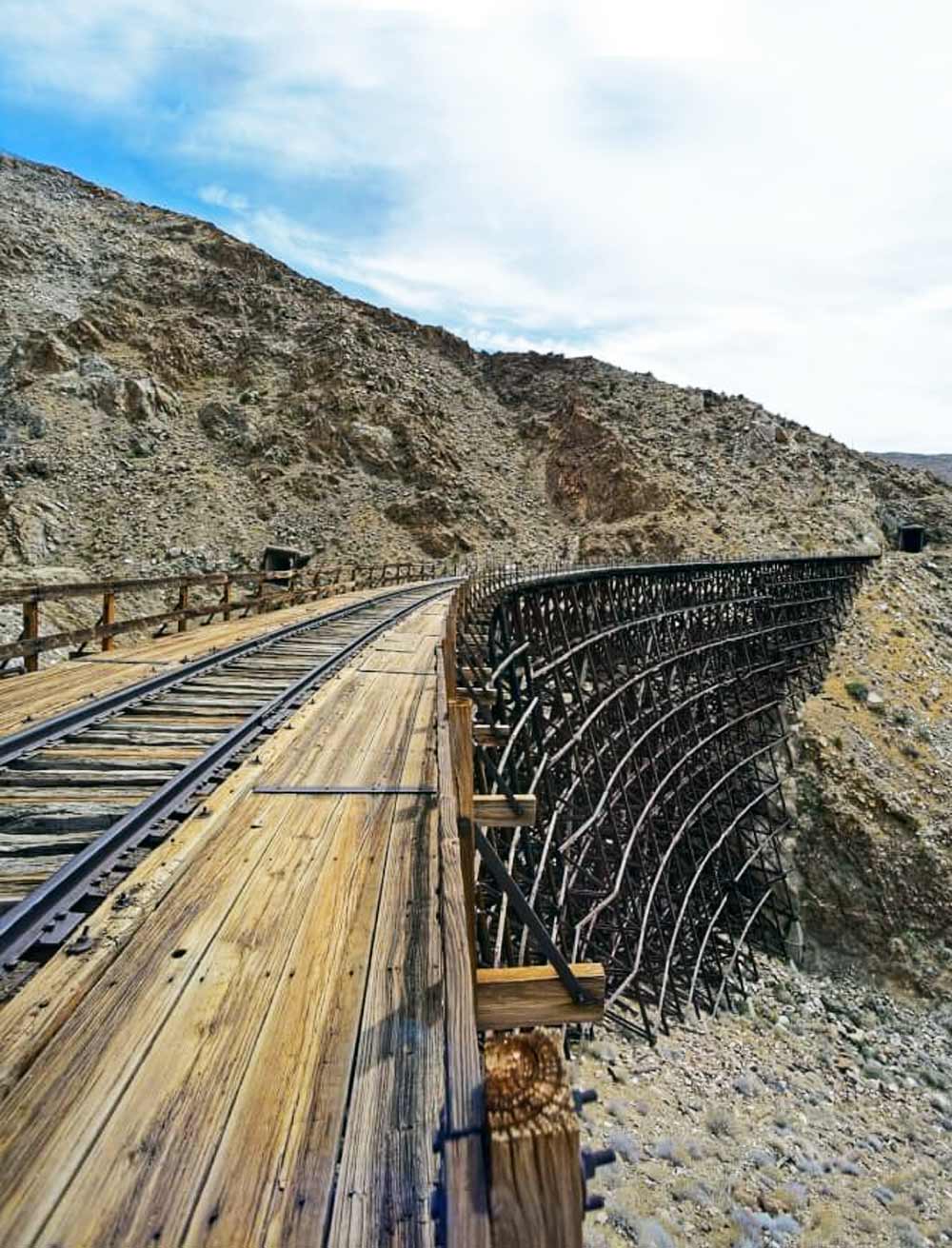 puente de madera imputrescible de secuoya Goat Canyo