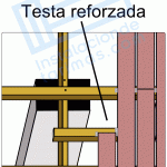 Refuerzo de testas en la tarima exterior