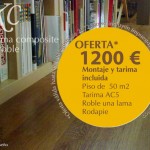 Oferta de Instalación y materiales (tarima AC5 Roble una lama y rodapié)