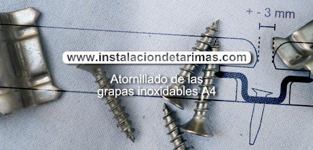 Grapas para tarima de acero inoxidable A4 (AISI 316)